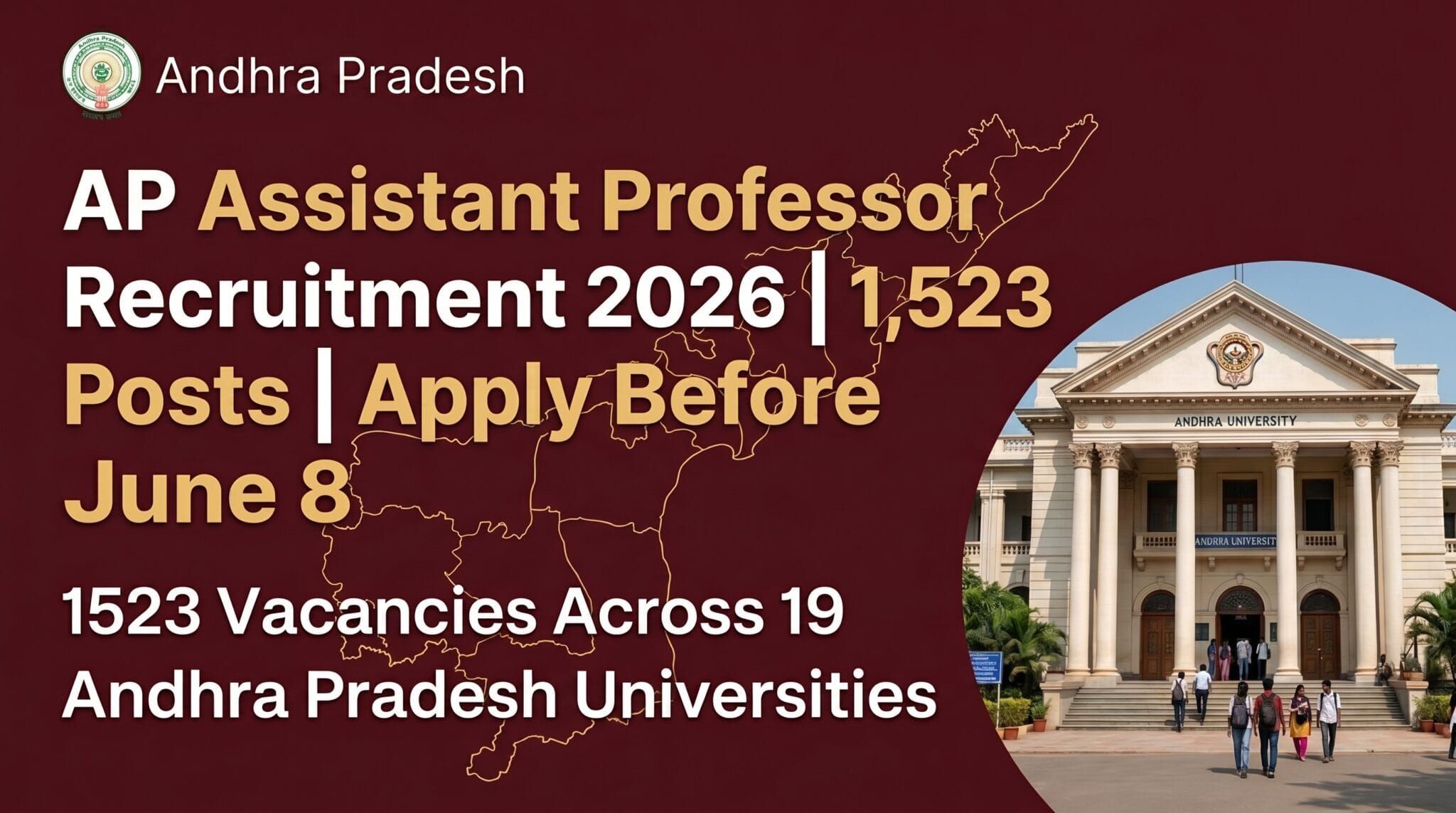 AP Assistant Professor Recruitment 2026 — 1,523 Posts | Great Opportunity