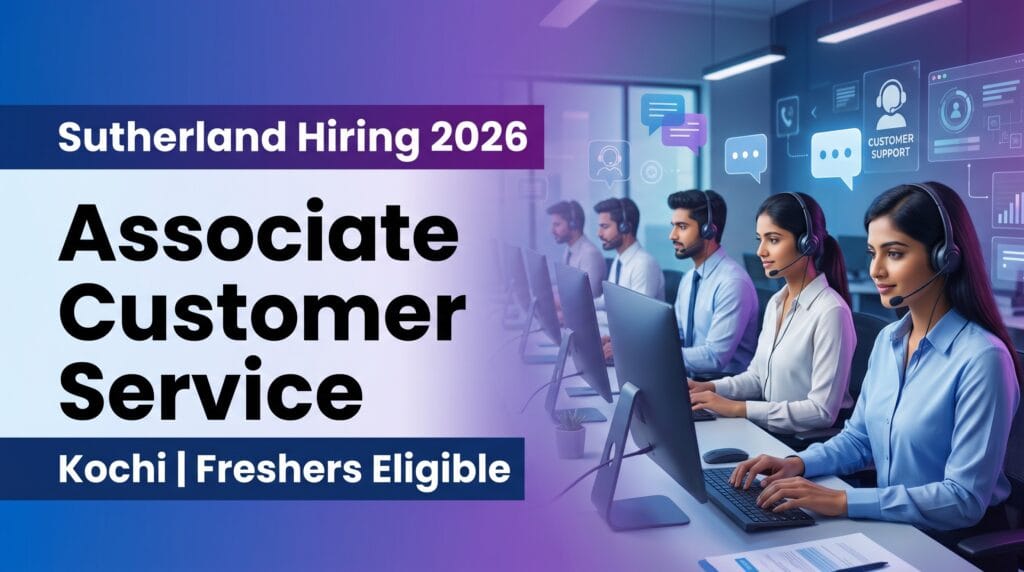 Sutherland Associate Customer Service Jobs in Kochi 2026 — Apply Online