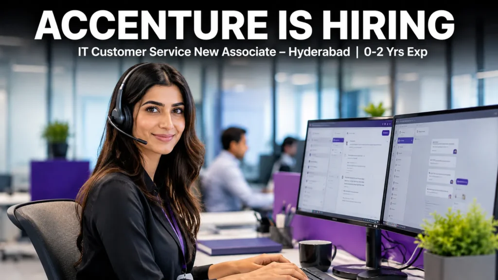 Accenture IT Customer Service New Associate Hyderabad job