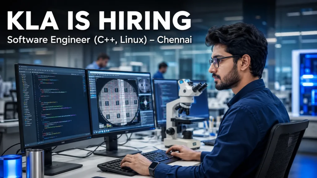 KLA Recruitment 2026 Software Engineer C++ Linux Chennai job